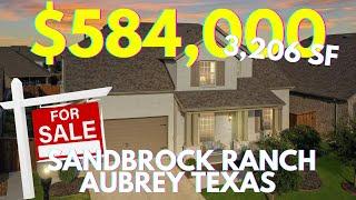 New Listing in Sandbrock Ranch Aubrey Texas - Full Home Tour - 3900 Redbud Dr