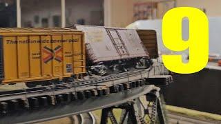 HO Scale Derailment and Fails Part 9!