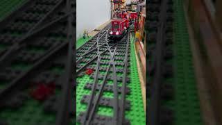 Lego crossing and the Lego trains #legotrain #legocity #lego #train #bricktrain #fyp #crossing #play
