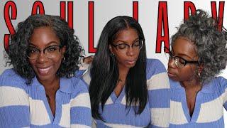 Salt & Pepper Wig Review! 3 Wigs 3 Colors 3 Styles + HOW TO Style Your Wig Out the Box SOULLADYWIGS