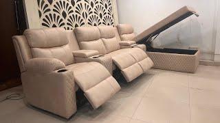 4 Seater Lounger Recliner Sofa for Living Room | Power Recliner | Home Theater Seat