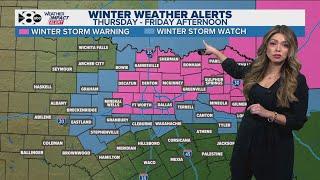 DFW Weather | The timeframe for severe winter weather later this week