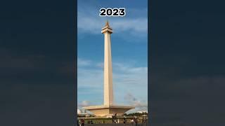 Evolution Monas (Monumen Nasional) #shorts #viral #geography #indonesia #monas #sejarah