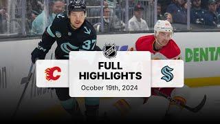 Flames at Kraken | October 19, 2024 | NHL Full Game Highlights