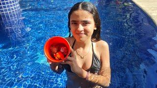 Desafio da piscina *pool challenge* - MARI BRITO COM VOCÊS