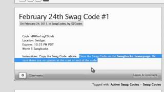 How to enter in a regular Swag Code