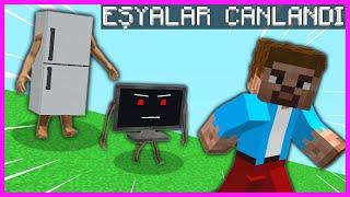 ŞEHİRDEKİ TÜM EŞYALAR CANLANDI!  - Minecraft