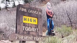 04-24-2022 Green Mountain Falls, CO - Snow Falling After Dozens of Fires This Week