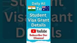 Australia Student Visa Grant Details - 18 September 2024