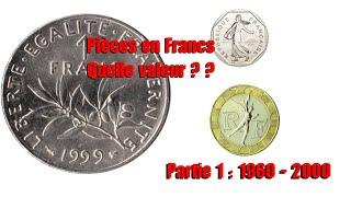 Valeur des pieces en Franc Semeuse