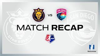 FULL HIGHLIGHTS | Utah Royals FC vs. San Diego Wave FC