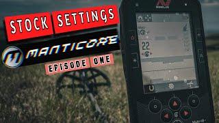 Minelab Manticore -Stock Settings  Part 1 | Metal detecting Tips