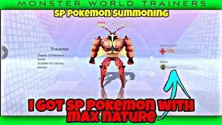 I GOT SP POKEMON WITH MAX NATURE in Monster World Trainers gameplay in Hindi EP-153 #pokeverse