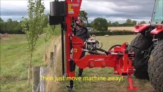 PROTECH P200S TELE Post Driver  with Rockpike & Hydraulic Leg 'Ultimate farmers Knocker