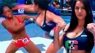 MMA fight Lucero Acosta vs Chantel Coates  - She cracked the invincible nuts