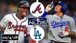 Atlanta Braves vs Los Angeles Dodgers Highlights || NLDS Game 1 || October 4, 2018