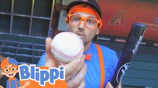 Blippi - Blippi Visits a Baseball Stadium!@Blippi