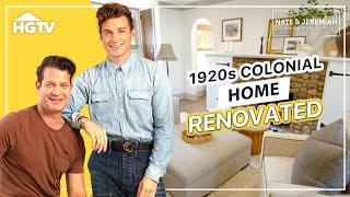 Crumbling 1920s Colonial Home Given Rejuvenating Renovation |The Nate & Jeremiah Home Project | HGTV