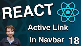 Create an Active Page Link in Navbar - React Tutorial 18