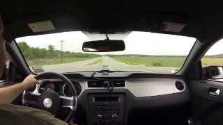 2013 Mustang GT Driving with Borla S-Type GoPro Mount Testing