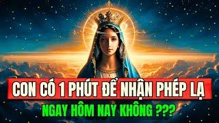  CON CÓ 1 PHÚT ĐỂ NHẬN PHÉP LẠ TỪ MẸ MARIA KHÔNG ??? | Cầu Nguyện Cùng Mẹ Maria