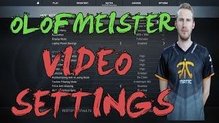 CSGO: fnatic Olofmeister video settings 2016