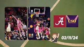 Full Game : Alabama vs LSU - Feb 11, 2024 | Mochilovebasket