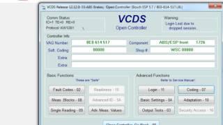 VCDS Login/Coding ABS - Problem issue, A4 B6 1.8T