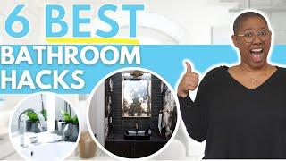 6 Designer Hacks for a Bathroom You'll Love! Affordable & Easy Upgrades for Any Bathroom!