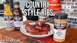 Smoked Country Style Pork Ribs on a Pellet Grill - Easy & Delicious Recipe! | Heath Riles BBQ
