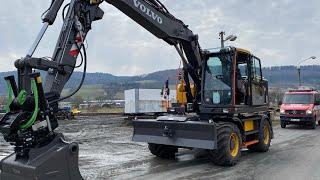 Buying NEW Wheeled Excavator Volvo EW160E / Steelwrist X20, Dig-Assist