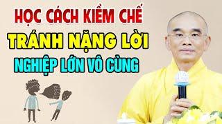 HỌC CÁCH KÌM CHẾ TRÁNH NẶNG LỜI - NGHIỆP LỚN VÔ CÙNG | Thầy Thích Tuệ Hải