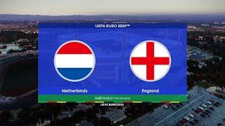 Netherlands vs England | UEFA Euro 2024 | Semi-Final | BVB Stadion Dortmund | PES 2021