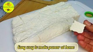 Homemade Paneer Recipe | Easy Cottage Cheese Recipe | Simmer & Sizzle