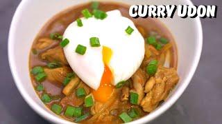 The best Curry Udon with Poached egg 日食咖喱乌冬加完美水波蛋