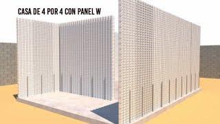 construcción  con panel w, bajo costo y facil construcción 1era etapa