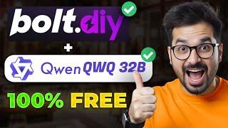 Bolt.DIY + Qwen QwQ-32B : Develop a Full-stack Apps with FREE AI Coder Without Writing ANY Code