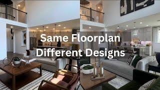 2 Home Tours : Same Floorplan - Different Designs : Which One Do You Like Better?