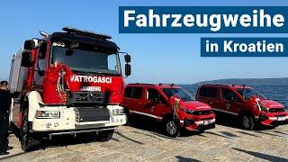 Fahrzeugeweihe TLF 6.000 in Kroatien // DVD Sisol beim FireCamp 2024