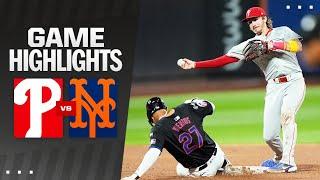 Phillies vs. Mets Game Highlights (9/19/24) | MLB Highlights