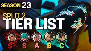 LEGENDS TIER LIST for Season 23 Split 2 - BEST and WORST Legends - Apex S23 Meta Guide