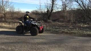 Scrambler 1000 vs Sportsman 850 drag race