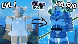 GPO: Noob to Pro! Level 1 - 500 in a SINGLE Day! | Grand Piece Online