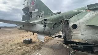 Su-25 Aircraft Safely Lands After Being HIT by Ukrainian MANPADS