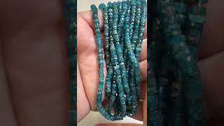Apatite Tire Shape 4mm faceted approx 15" strands