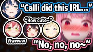 Ao-Kun Exposed Calli's Cute IRL Moment To Whole Lobby and Made Her Embarrassed【Hololive】