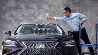 Lexus LS500 Comfort | Champagne Glasses Balance At 145mph | 1989 Lexus LS400 vs. 2020 Lexus LS500