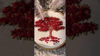 Cherry blossom embroidery  #viral #letsexplore #art #embroidery #shorts