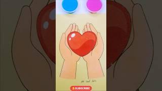Hand Holding Heart#asmr #sandasmr #love #heart #sandpainting #satisfying #relaxing