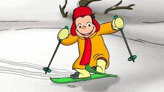 Coco lernt Skifahren! | Coco der Neugierige | Cartoons für Kinder